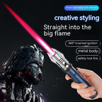 Fierce Fire Inflatable Spray Gun Direct Red Flame One-click Lock Fire Metal Lighter