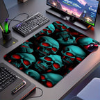 Large Extended Gaming Mouse Pad with Skull Design, Non-Slip Rubber Base, Stitched Edges, Waterproof, Thick Oversized Desk Mat for Esports, Study, Office - Washable Material, Durable 1PC Lootquake LLC