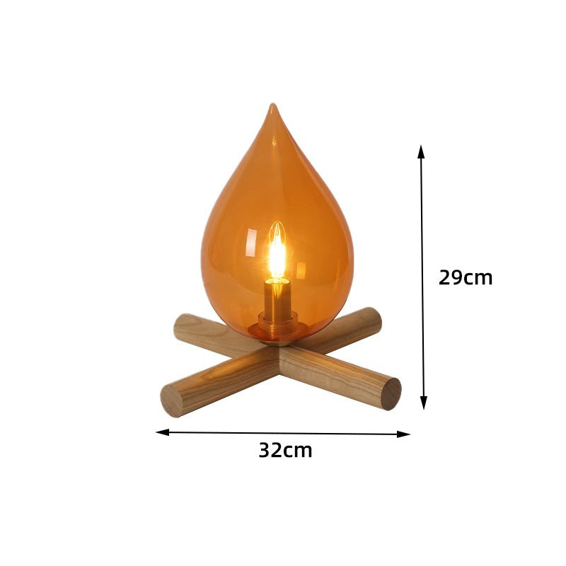 Fire Atmosphere Bedroom Bed Gift Desktop Decoration Desktop Lamp Pi-Mart