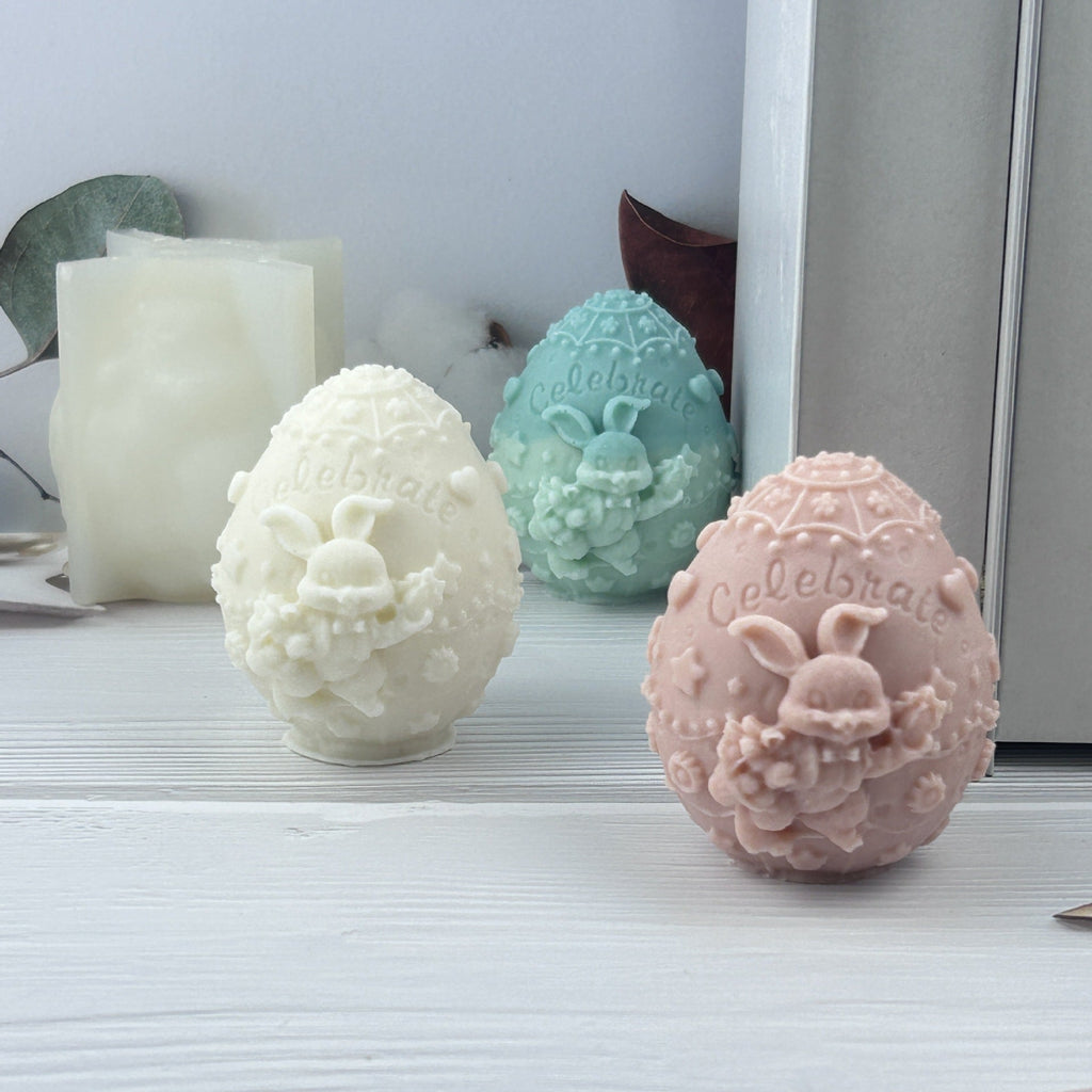 Rabbit Egg Silicone Mold Easter Decoration Ornaments Pi-Mart