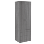 Lisboa Elegant Storage Armoire In Light Gray Lootquake LLC