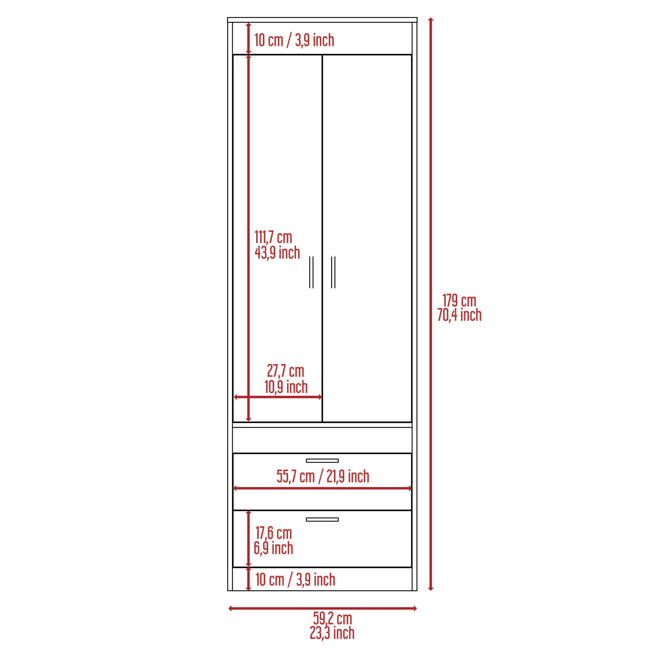 Lisboa Elegant Storage Armoire In Light Gray Lootquake LLC
