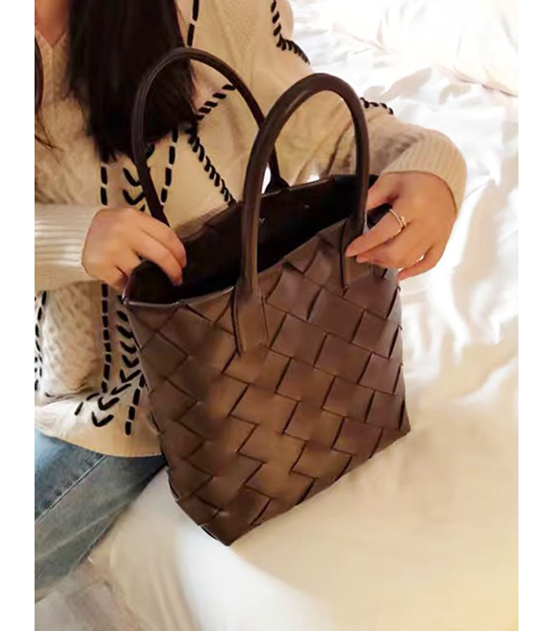Woven diamond handbag Pi-Mart