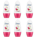 6 Pack Dove Go Fresh Pomegranate Roll On 48 HR Anti perspirant Deodorant 50ML