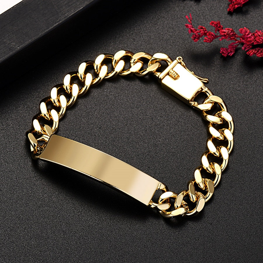 18K Gold Chain Bracelets Pi-Mart