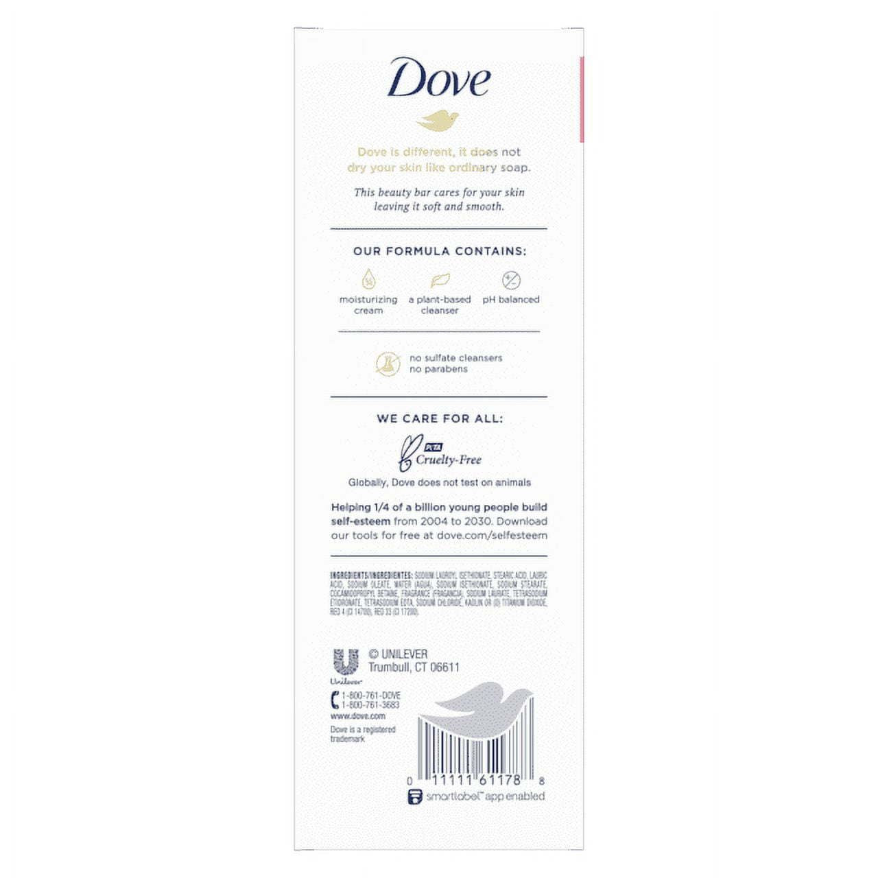 Dove Pink Rose Beauty Bar - 4pk