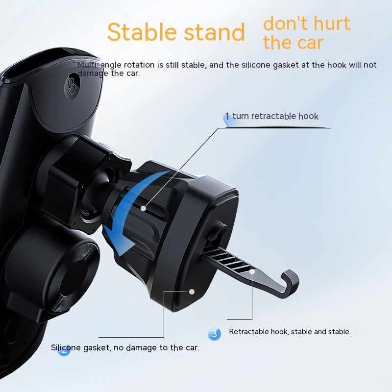 Car Wireless Charger Mobile Phone Bracket Disassembly Incense Inserted Pi-Mart