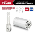 Hyper Tough Universal Socket with Power Drill Adaptor, Fits 1/4-3/4 inch, 42481