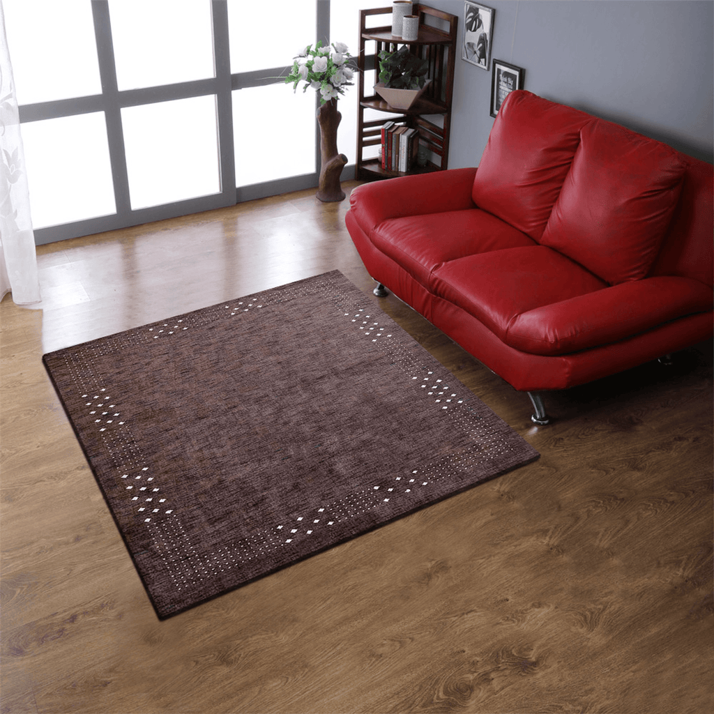 Rugsotic Carpets Hand Knotted Loom Wool Square Area Rug Contemporary Lootquake LLC