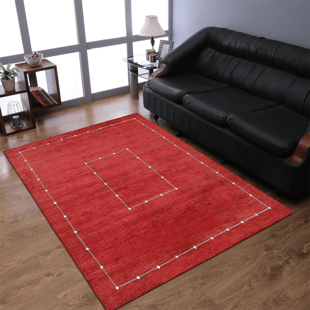 Rugsotic Carpets Hand Knotted Loom Wool Area Rug Geometric Lootquake LLC