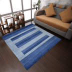 Rugsotic Carpets Hand Knotted Loom Wool Square Area Rug Contemporary Lootquake LLC