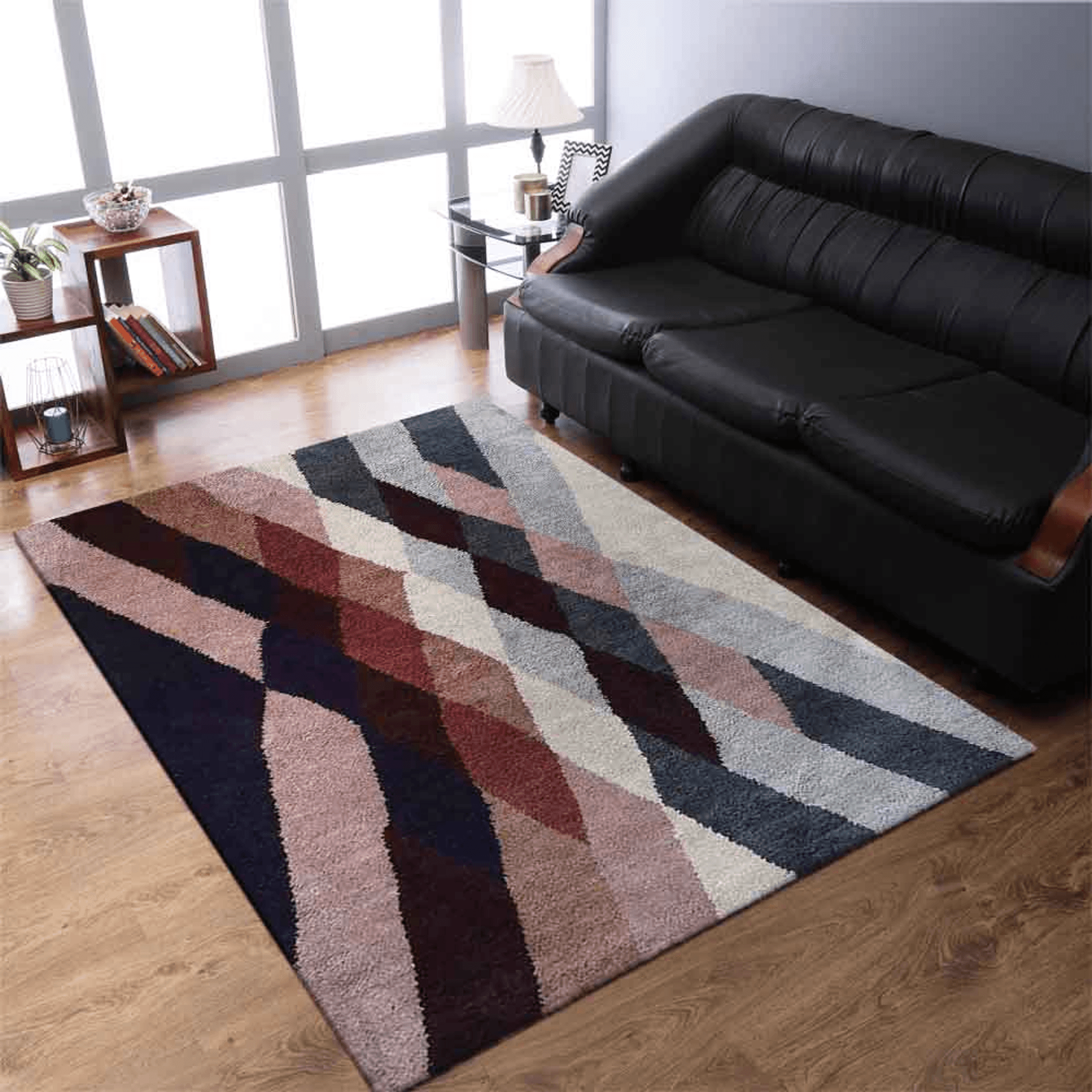 Rugsotic Carpets Hand Knotted Silk 5'x8' Area Rug Contemporary Multicolor Lootquake LLC