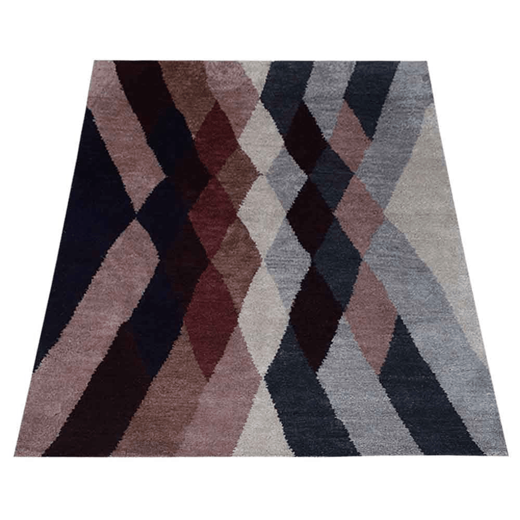 Rugsotic Carpets Hand Knotted Silk 5'x8' Area Rug Contemporary Multicolor Lootquake LLC