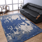 Rugsotic Carpets Hand Knotted Wool Area Rug Abstract Lootquake LLC