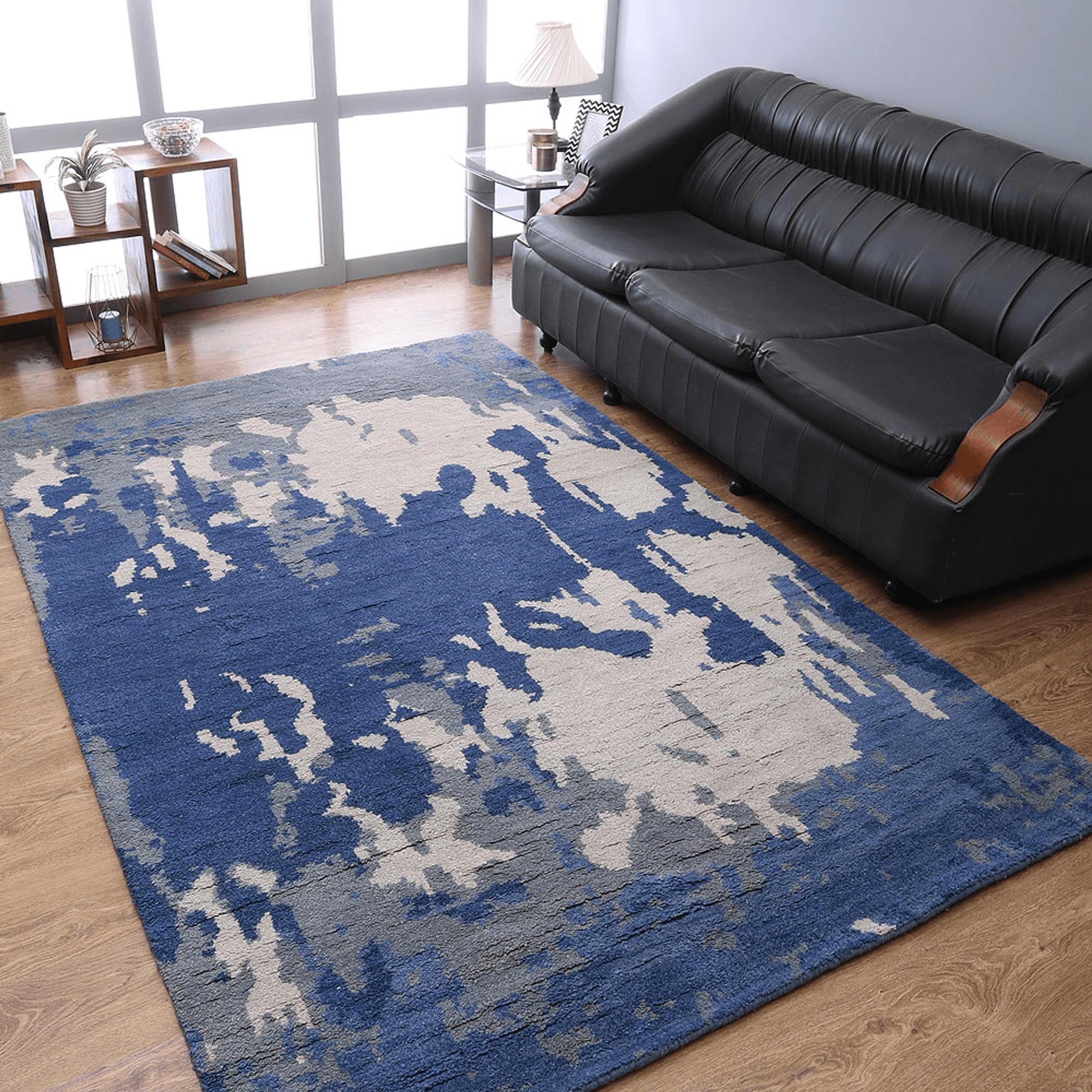 Rugsotic Carpets Hand Knotted Wool Area Rug Abstract Lootquake LLC