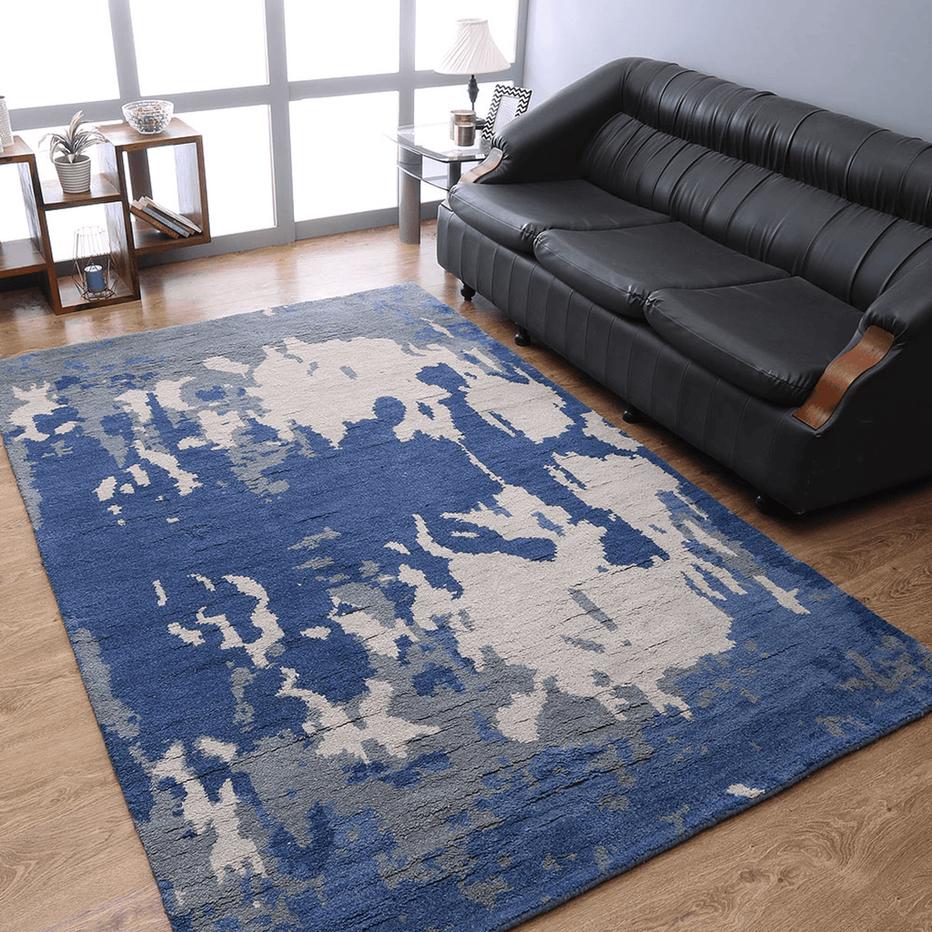 Rugsotic Carpets Hand Knotted Wool Area Rug Abstract Lootquake LLC