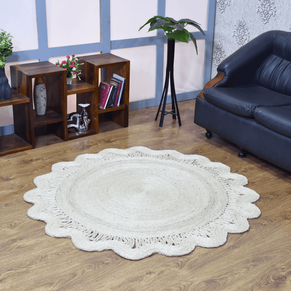 Rugsotic Hand Woven Eco-Friendly Jute Round Area Rug Lootquake LLC