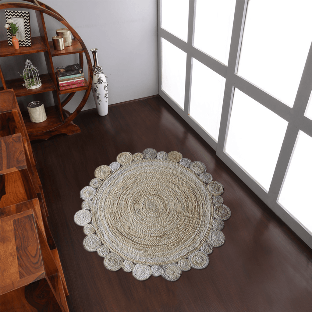 Rugsotic Hand Woven Eco-Friendly Jute Round Area Rug Lootquake LLC
