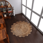 Rugsotic Hand Woven Eco-Friendly Jute Round Area Rug Lootquake LLC