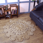 Rugsotic Hand Woven Eco-Friendly Jute Round Area Rug Lootquake LLC