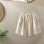 Cotton Linen Shorts for Women Loose Pants Retro Casual SHT08210501 - SJB-DIAMOND ELITES