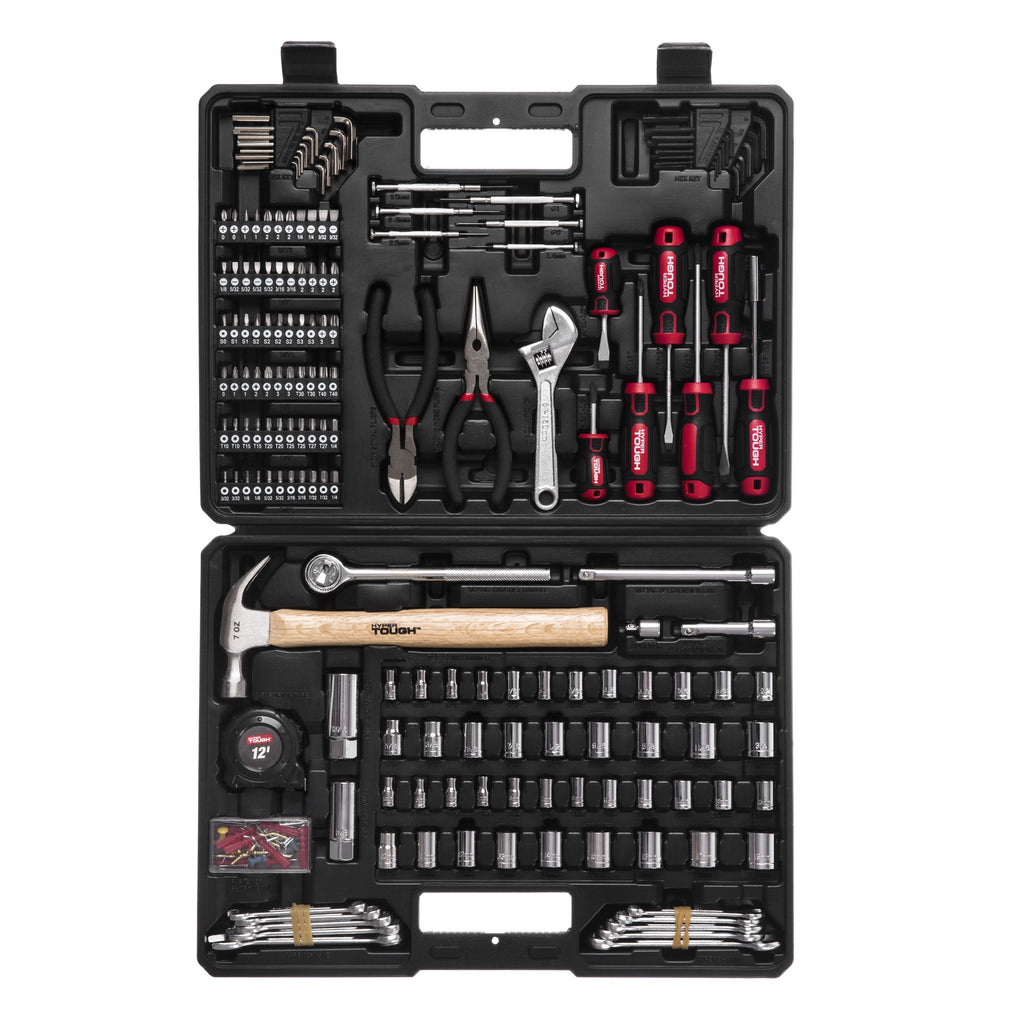 Hyper Tough 215 Piece SAE/mm Multi Tool Home Repair Tool Set, New Condition