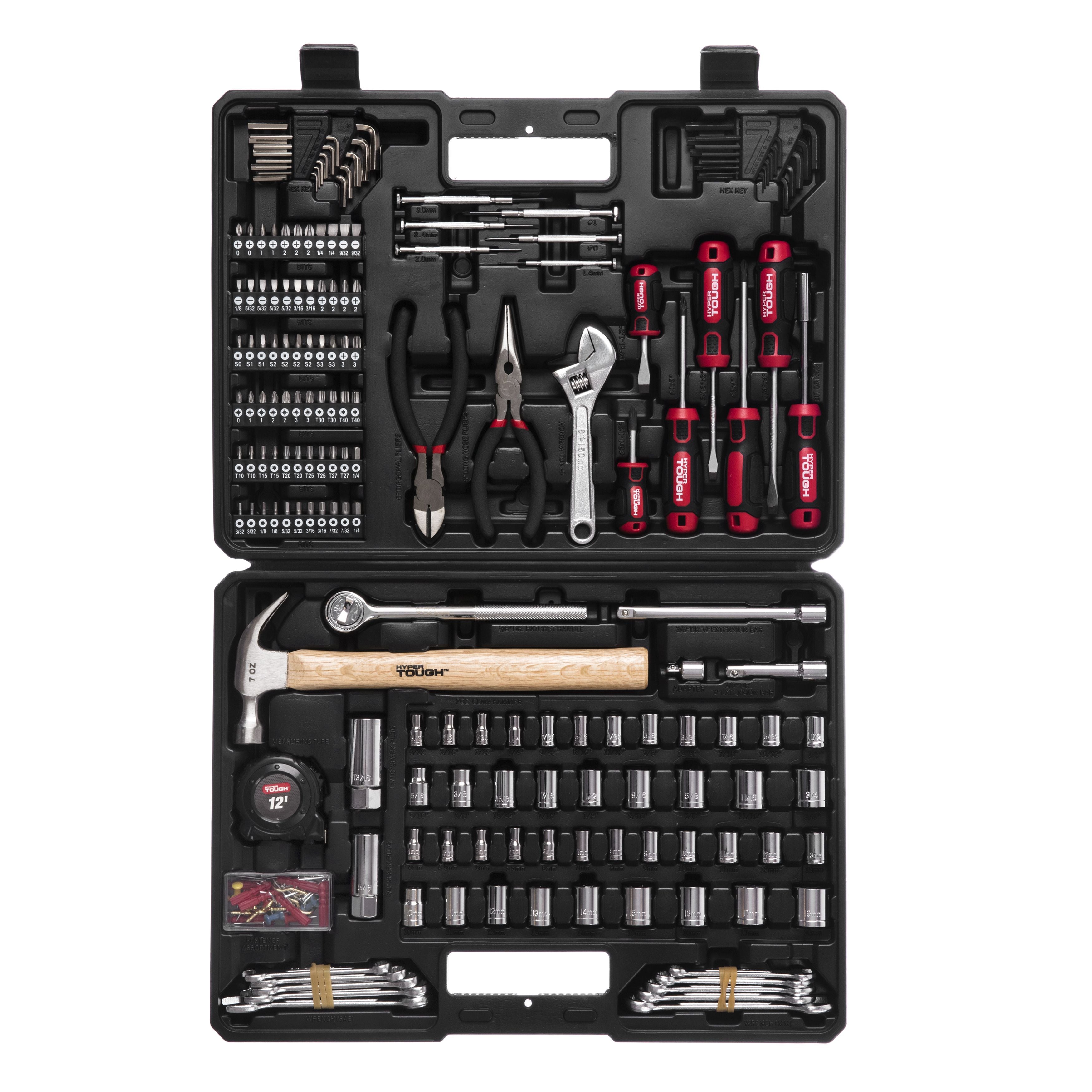 Hyper Tough 215 Piece SAE/mm Multi Tool Home Repair Tool Set, New Condition
