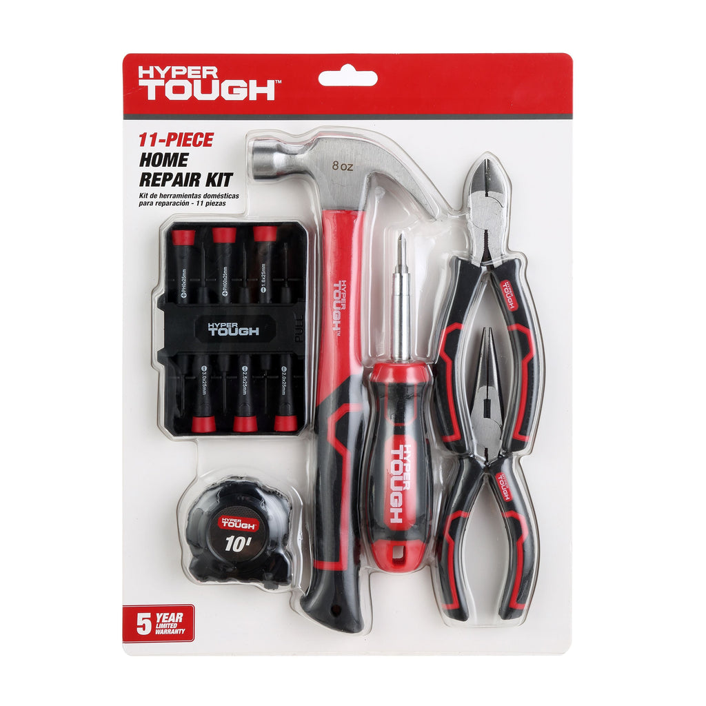 Hyper Tough 11 Piece Home Repair Tool Kit, New Condition EasyOptionXY LLC