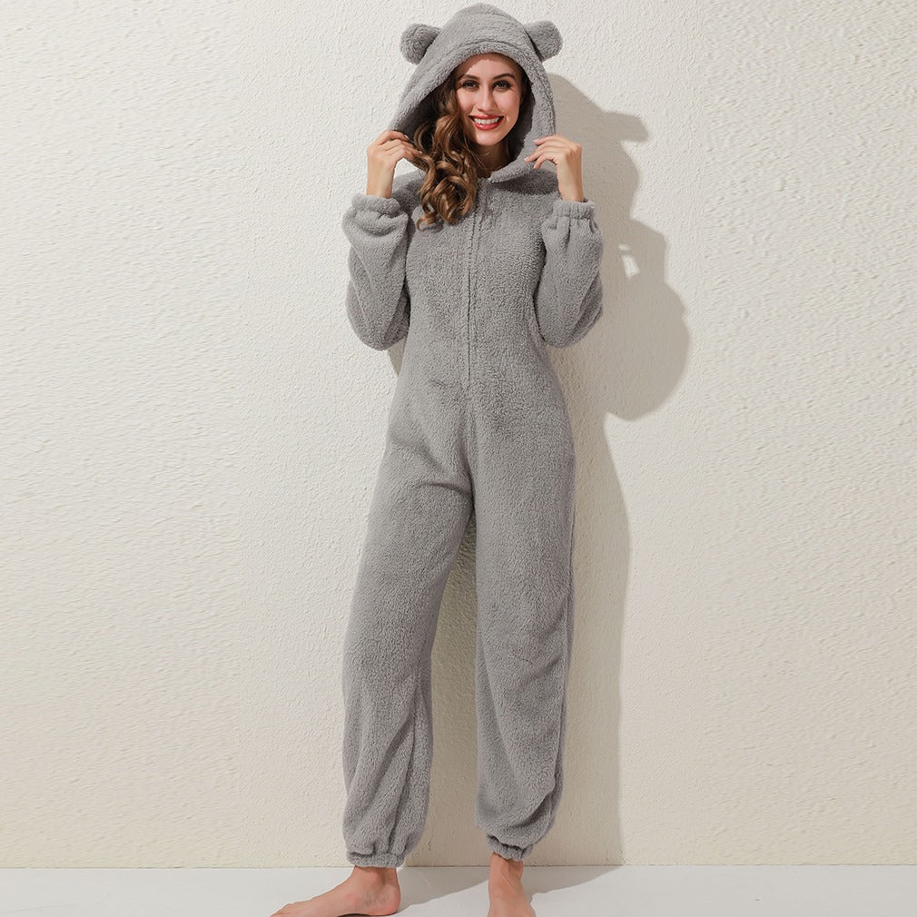 Thickened plush hoodie Pi-Mart