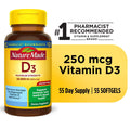 Nature Made Vitamin D3 10000 IU Maximum Strength Softgels; 55 Count