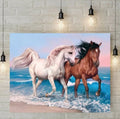 Horse Diamond Painting by the Sea Lootquake LLC