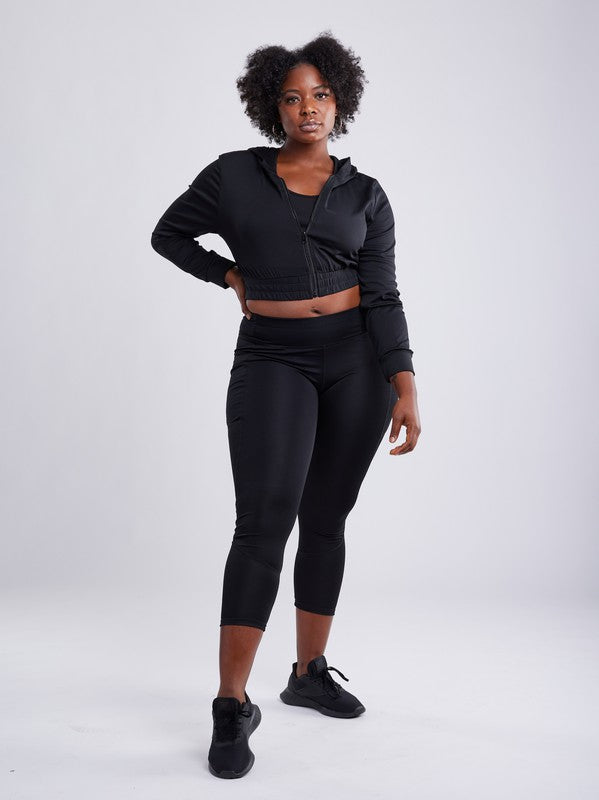 ZipFit Active Crop Hoodie - Free Shipping!
