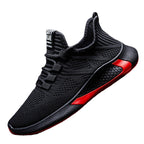 Men's Lace Up Casual Men's Shoes Fly Woven Mesh Breathable Pi-Mart
