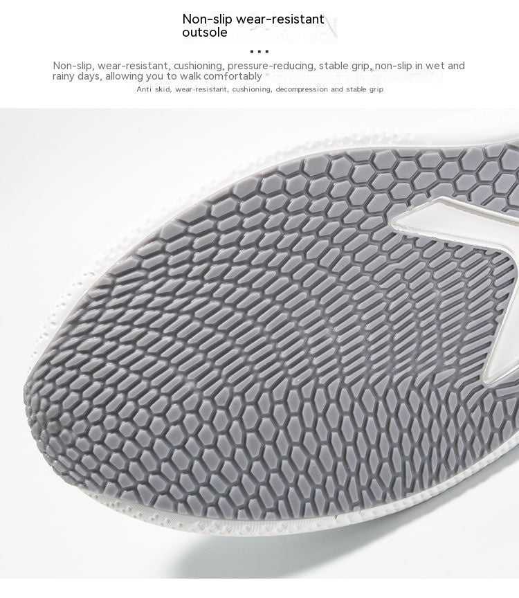Men's Lace Up Casual Men's Shoes Fly Woven Mesh Breathable Pi-Mart