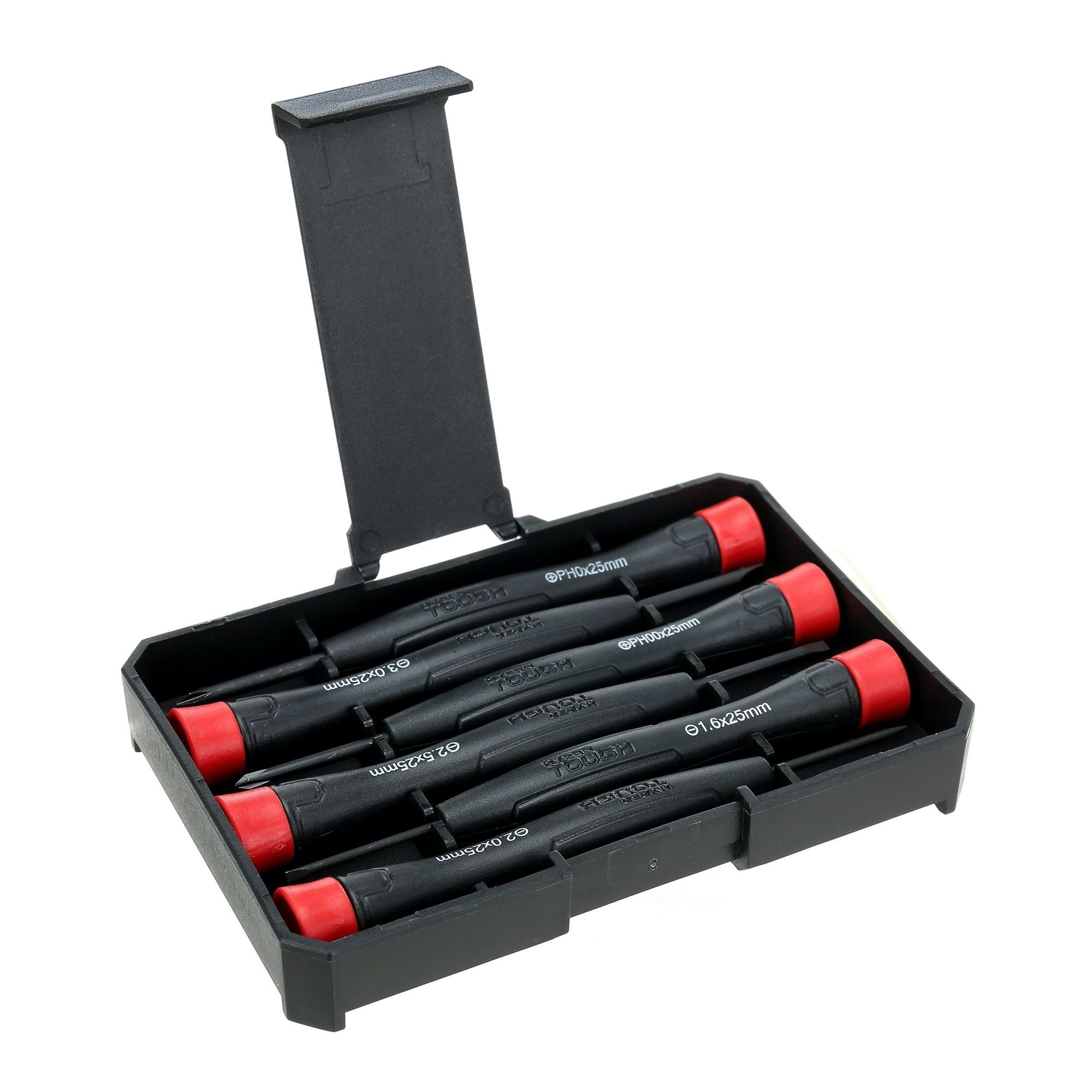 Hyper Tough 6 Piece Multiple Tip Precision Screwdriver Set with Storage Case TS85150N