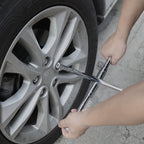 Hyper Tough Universal Automotive 14-inch Folding Lug Wrench, Steel, Model 6221 EasyOptionXY LLC