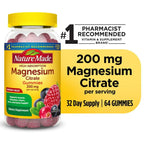 Nature Made High Absorption Magnesium Citrate 200 mg Gummies; 64 Count EasyOptionXY LLC