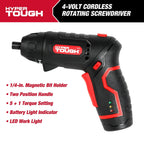 Hyper Tough 4-Volt Max Lithium-Ion Cordless Rotating Screwdriver with Charger, 80150