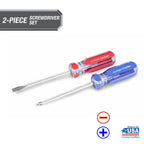 Hyper Tough 2-Piece Acetate Handle Screwdriver Set