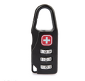 Zinc alloy saber silk screen cross code lock mini lock backpack padlock luggage padlock Pi-Mart