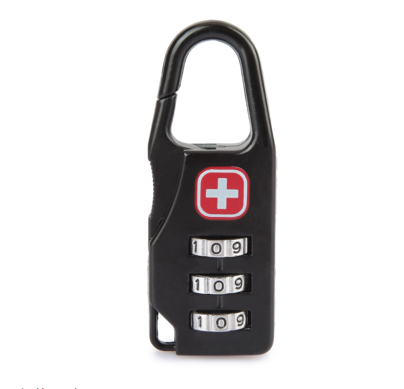 Zinc alloy saber silk screen cross code lock mini lock backpack padlock luggage padlock Pi-Mart