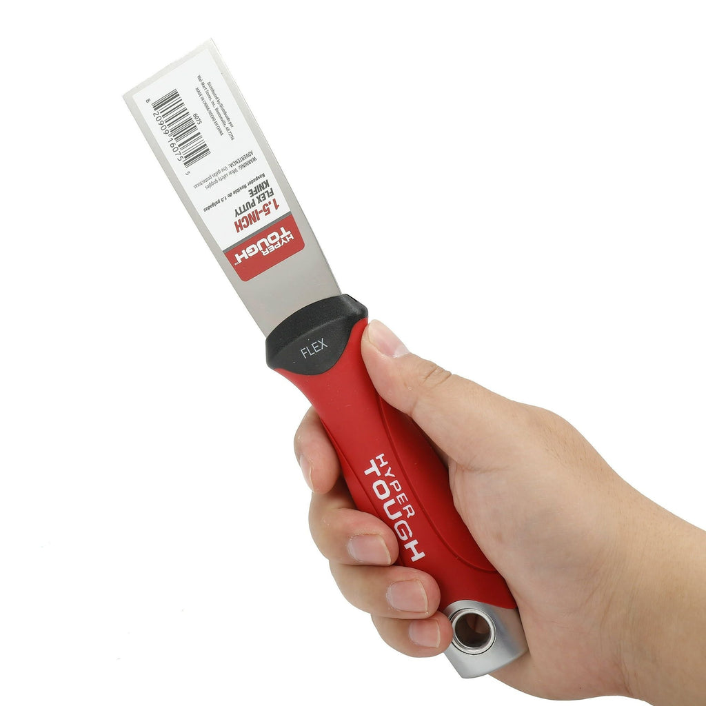 Hyper Tough Soft Grip 1.5in. Flex metal Putty Knife 6075 EasyOptionXY LLC