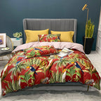 Digital Printing Four-Piece Light Luxury Bed Sheet Duvet Cover Pi-Mart