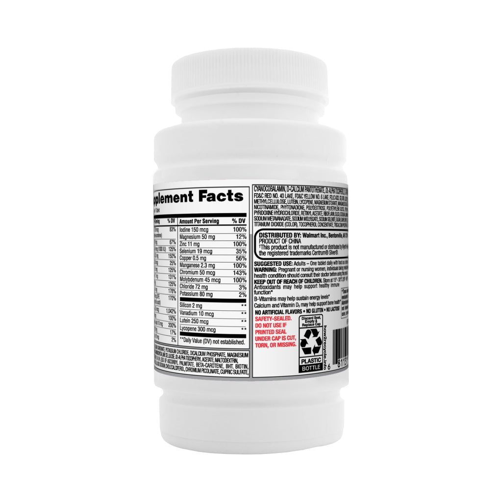Equate Complete Multivitamin/Multimineral Supplement Tablets; Adults 50+; 125 Count EasyOptionXY LLC