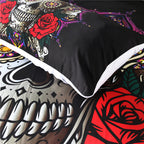 Three-piece bedding set with skull quilt cover Pi-Mart