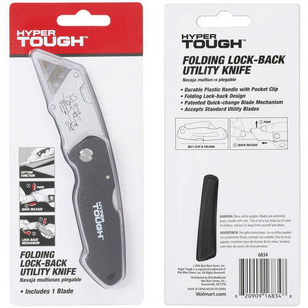 Hyper Tough Folding Utility Knife 6834 EasyOptionXY LLC