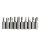 Hyper Tough 10-Piece 1 inch Screwdriver Bits, Material Steel, New Condition