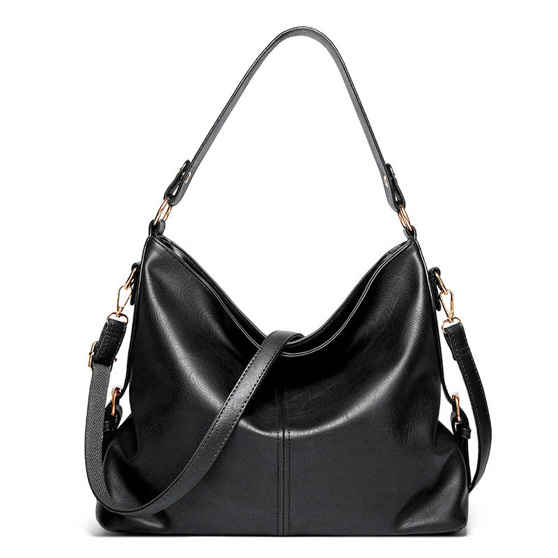 Causal hobo bag for women vegan leather with crossbody long strap in tan, blue, grey, black SHOMICOBOUTIQUE