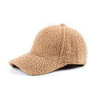 Boucle Sherpa Teddy Bear Knit Ball Cap THRIXINE
