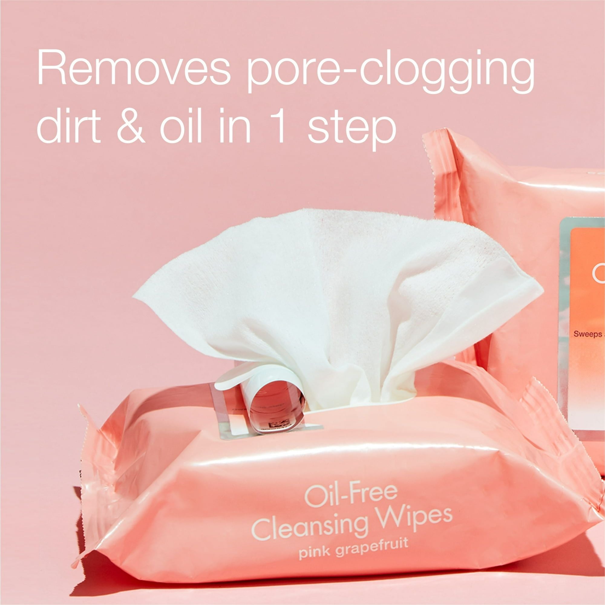 Neutrogena Makeup Remover Cleansing Wipes, Pink Grapefruit, 2 x 25 Ct EasyOptionXY LLC